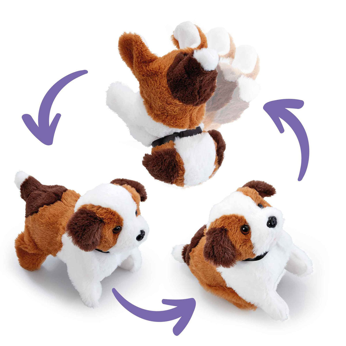 Pitter Patter Pets Flip Over Puppy Electronic Pet - Medaid International