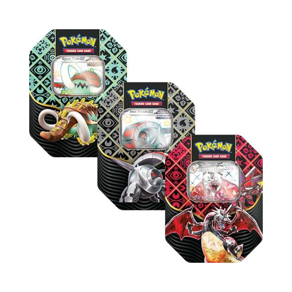 Pokemon TCG: PALDEAN FATES SV4.5 Tin (4 boosters) (1 Random) - Medaid International