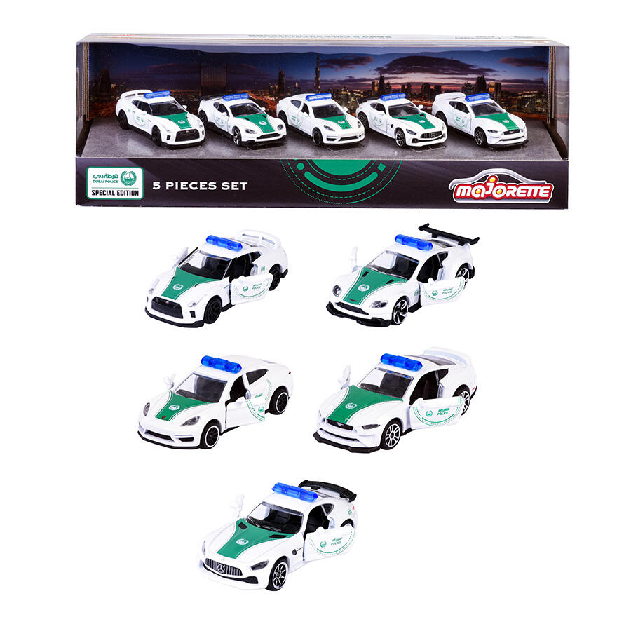 DUBAI POLICE 5 PIECES GIFTPACK - V1 BY MAJORETTE - Medaid International