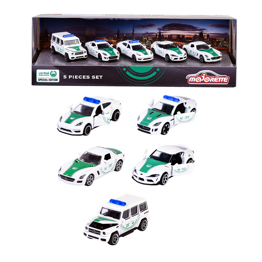 DUBAI POLICE 5 PIECES GIFTPACK - V2 BY MAJORETTE - Medaid International