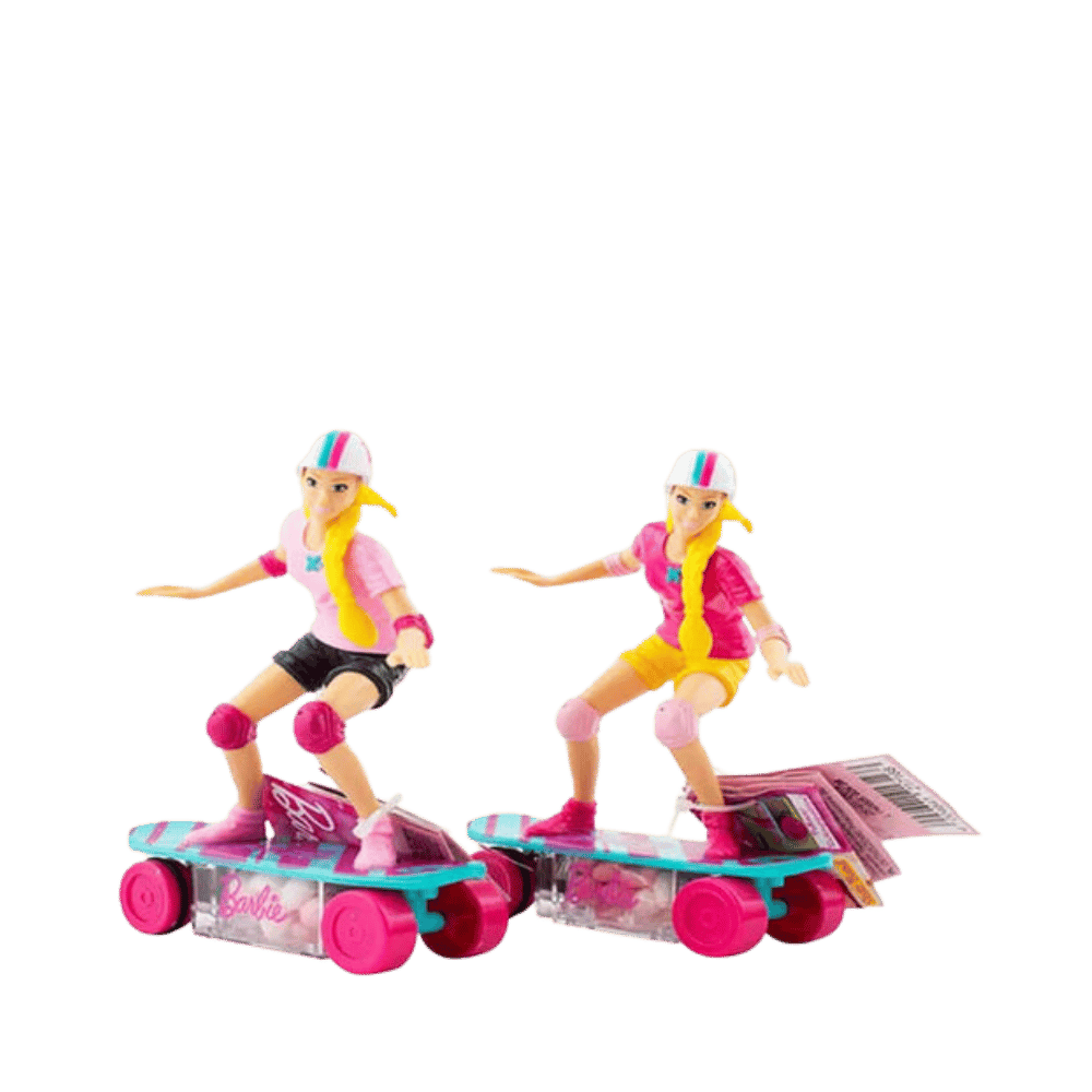 BARBIE SKATEBOARD WITH CANDY (1 RANDOM$ - Medaid International
