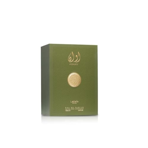 Lattafa Awaan Gold Eau De Parfum Spray for Unisex, 3.4 Ounce - Medaid International