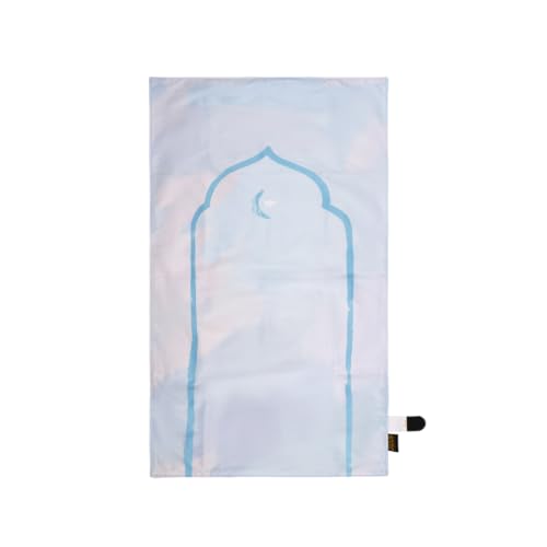 HILALFUL Declutch Me & Pray - Feels Like Winter | Muslim Praying Rug for Adults | Water Resistant | Anti-Slip | Islamic Gift for Eid, Ramadan | for Travel | Lightweight - Medaid International