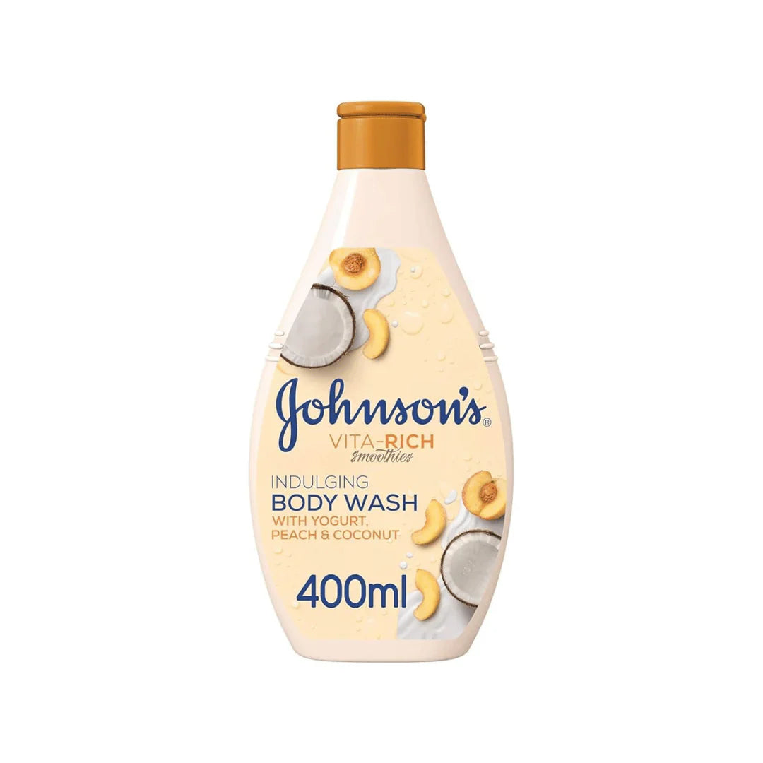 Johnson's Vita-Rich Body Wash Replenishing Peach Yogurt  400ml - Medaid