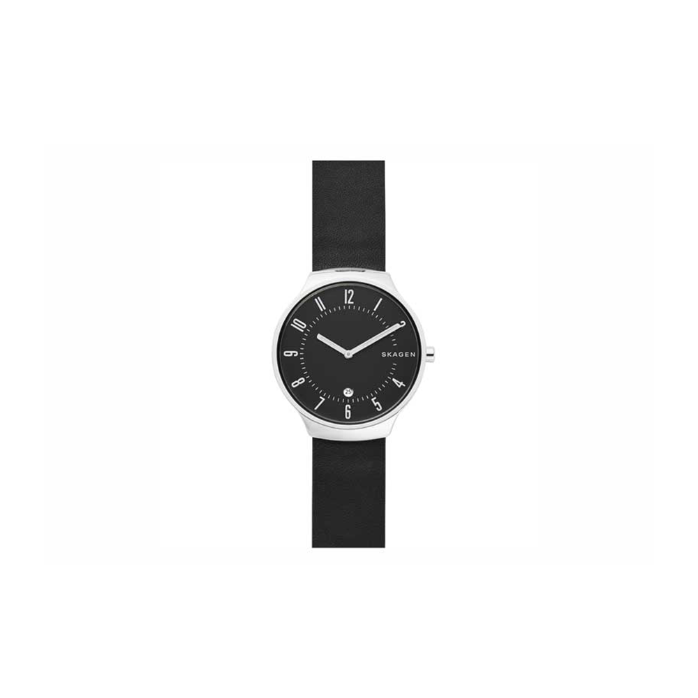 Skagen Grenen Black Leather Watch - Medaid International