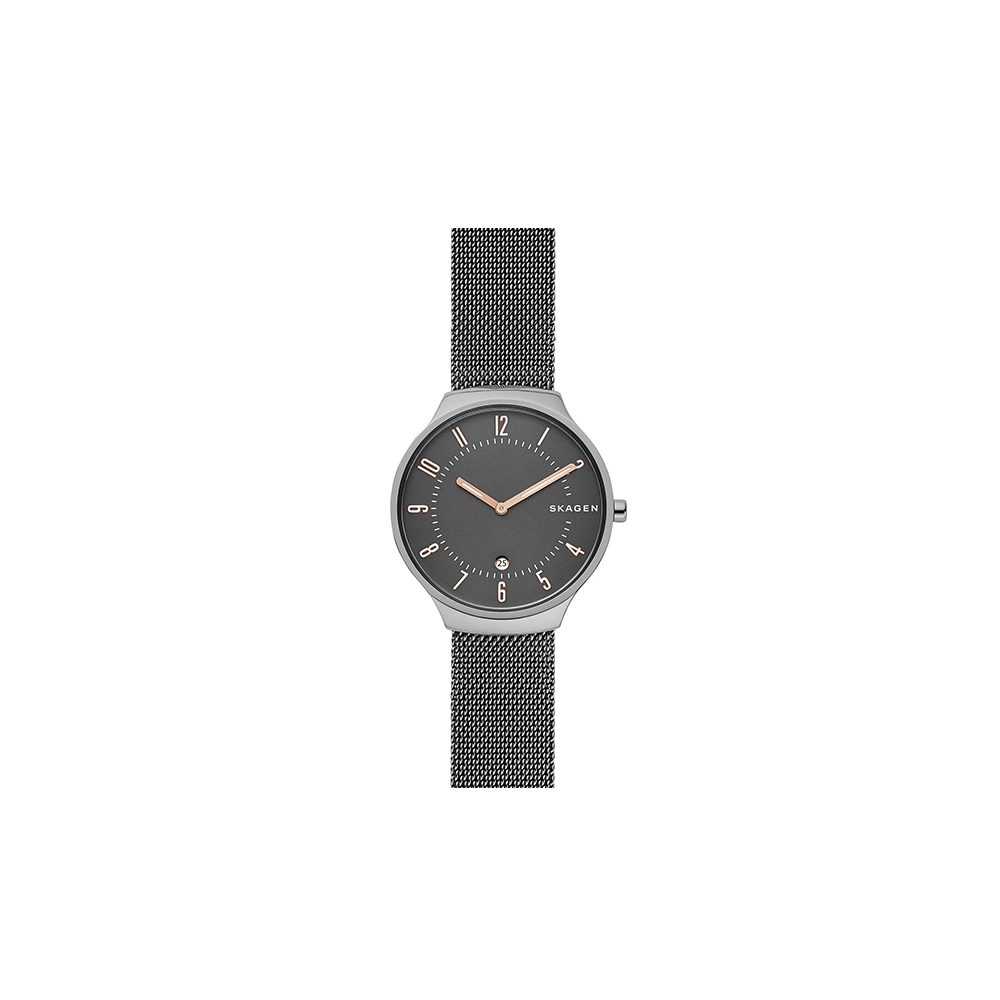 Skagen MEN'S GRENEN DARK GREY TITANIUM AND STEEL MESH - Medaid International
