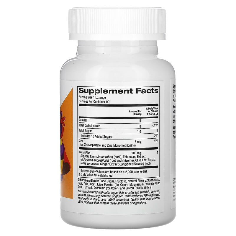 California Gold Nutrition, Zinc Plus Lozenge For Children, 90 Lozenges - Medaid International