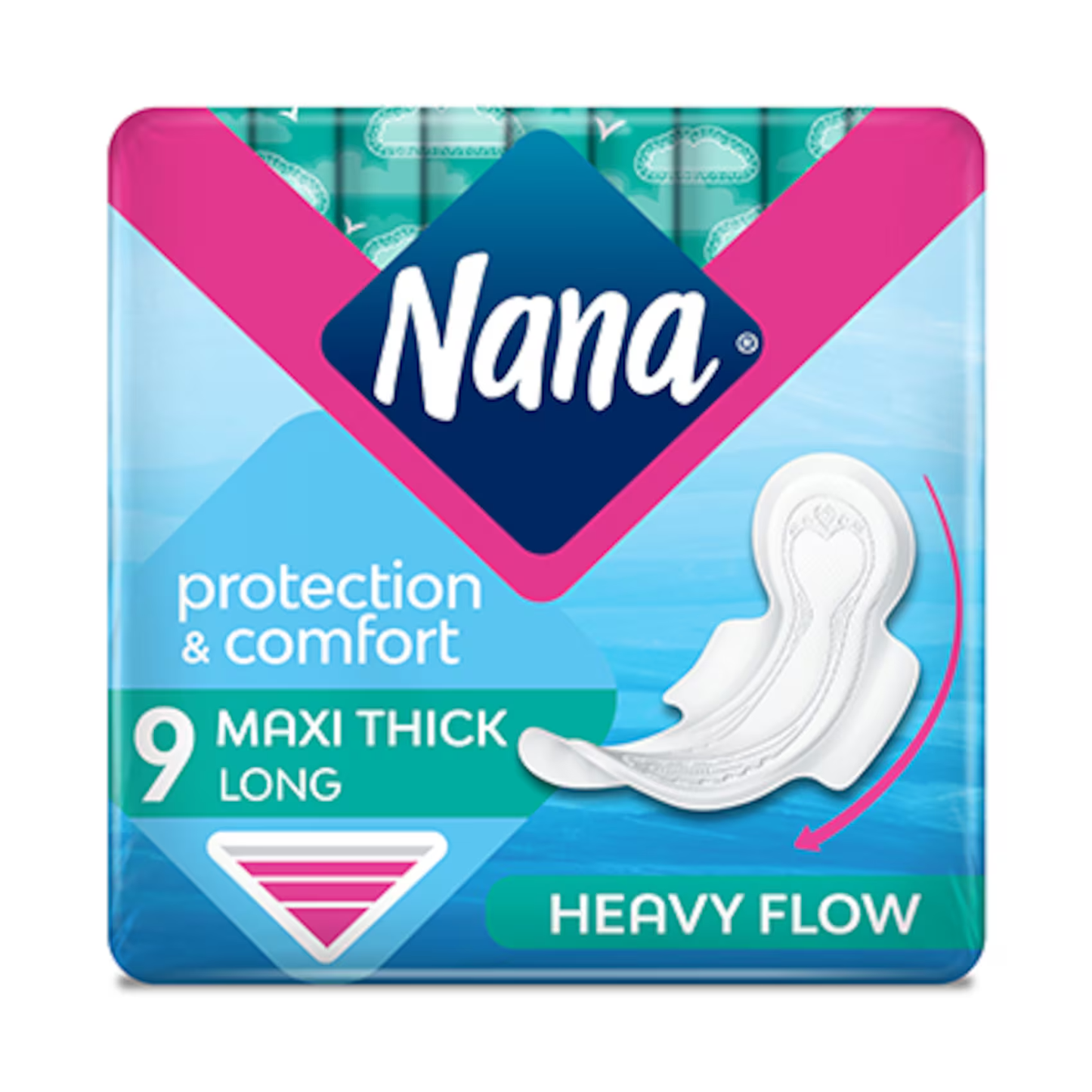 Nana Thick Maxi Super - 9Pc - Medaid
