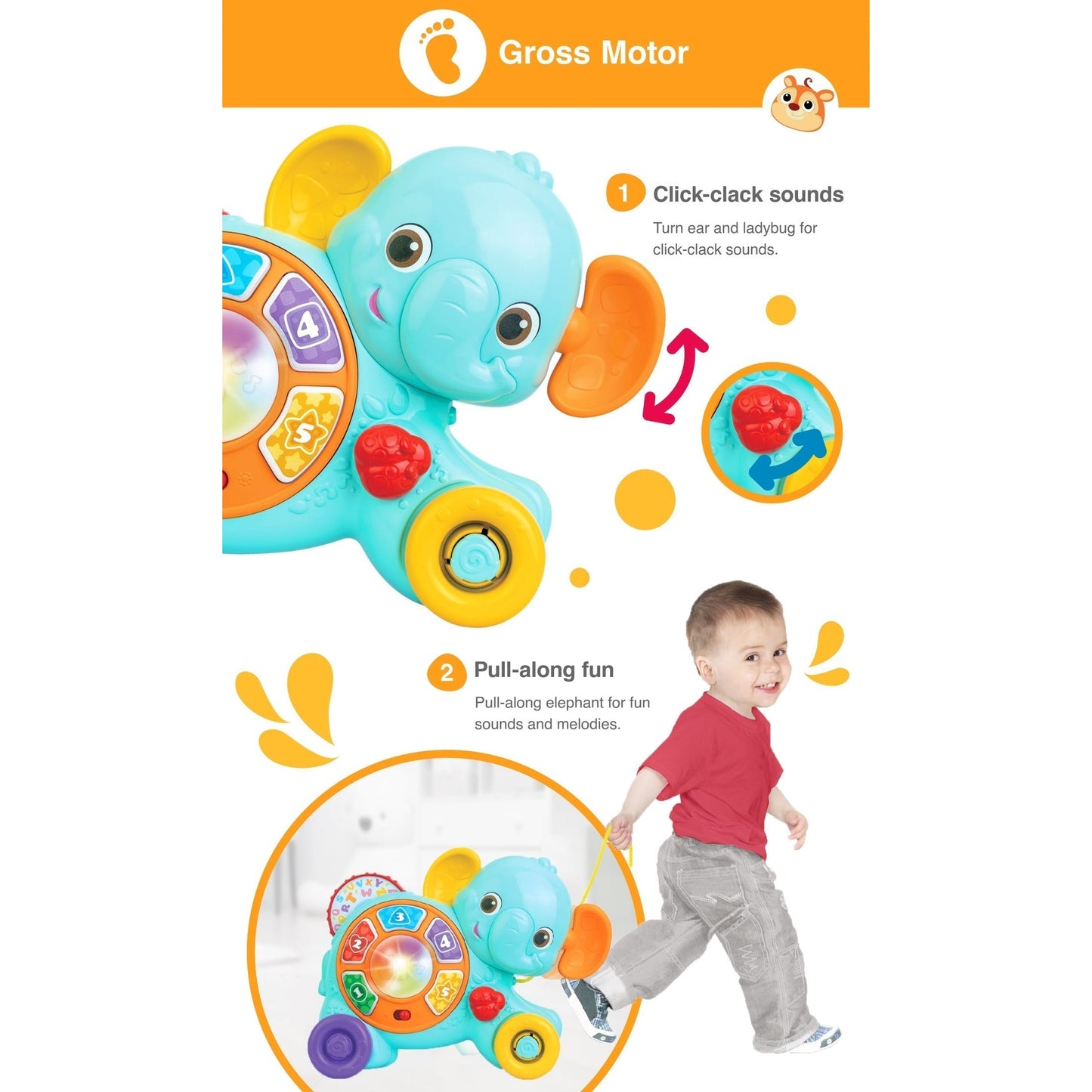My Pull Along Pal Elephant - Medaid International