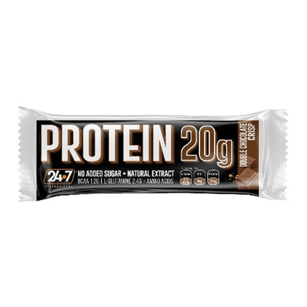 24.7 Protein 20 g Double Chocolate Crisp - 50 g - Medaid International