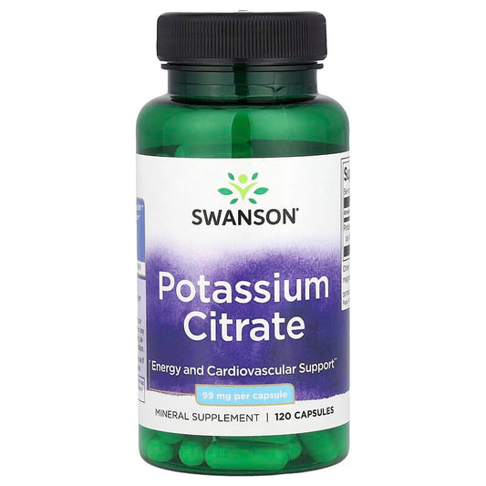 Swanson, Potassium Citrate, 99 mg, 120 Capsules - Medaid International