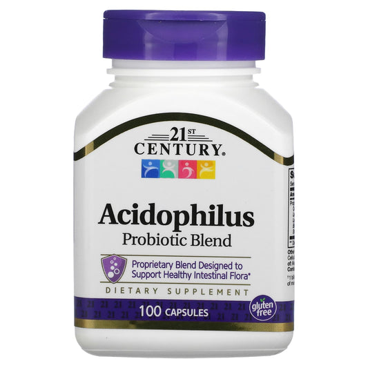 21st Century, Acidophilus Probiotic Blend, 100 Capsules - Medaid International