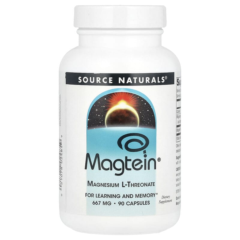 Source Naturals, Magtein, Magnesium L-Threonate, 90 Capsules - Medaid International