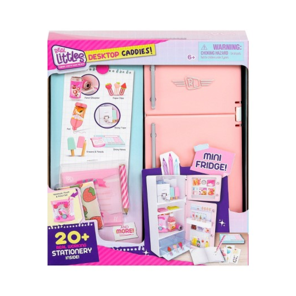 Real Littles Desktop Caddies - Mini Fridge By Moose Toys - Medaid International