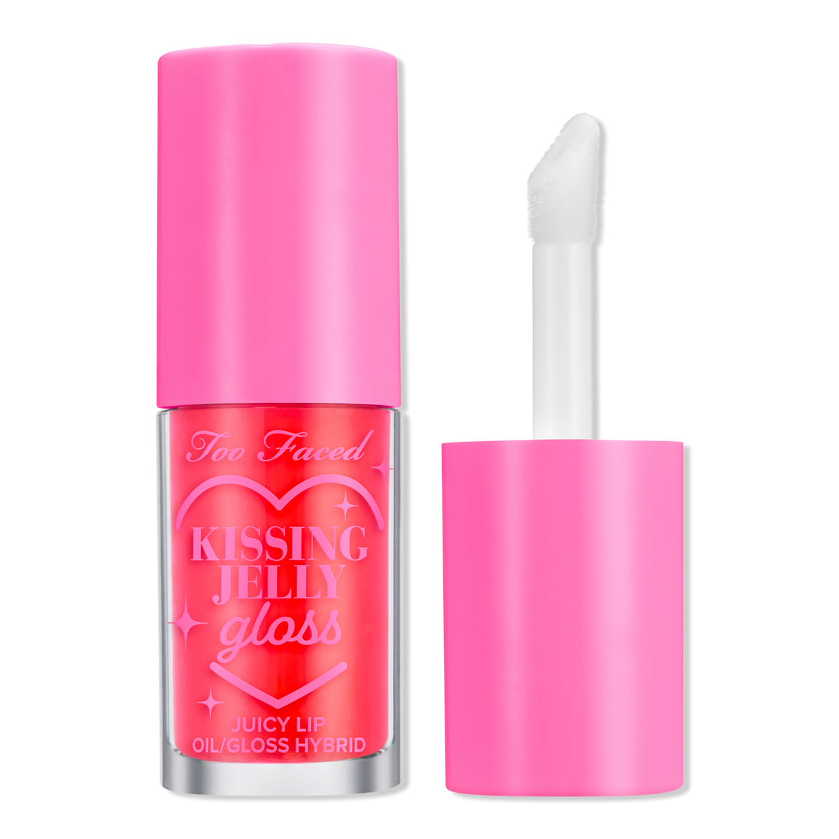 Too Faced Kissing Jelly Lip Oil Gloss: Perfect Pair Set (sour watermelon +bubblegum) - Medaid International