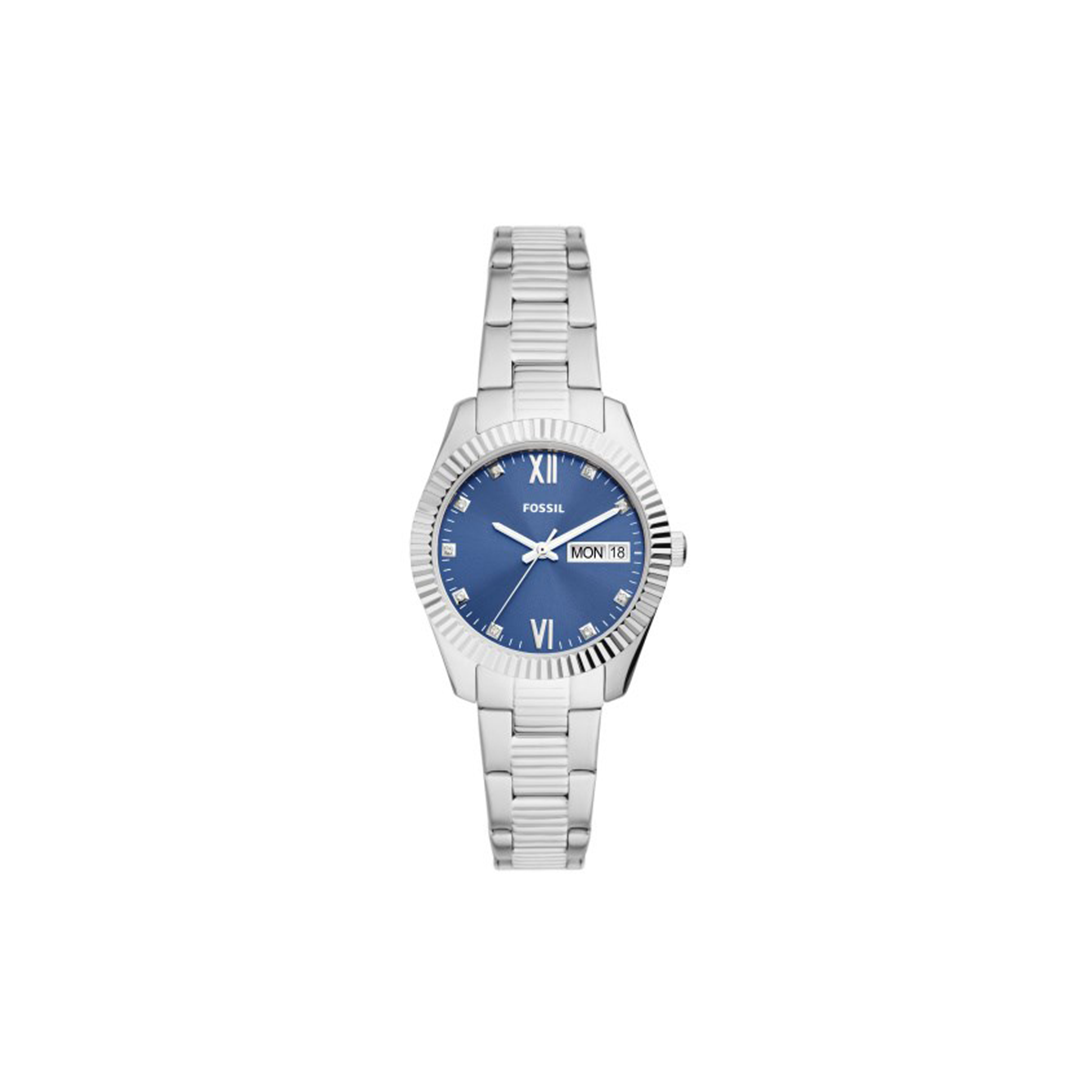 Fossil Scarlette Three-Hand Day-Date Stainless Steel Watch - Medaid International