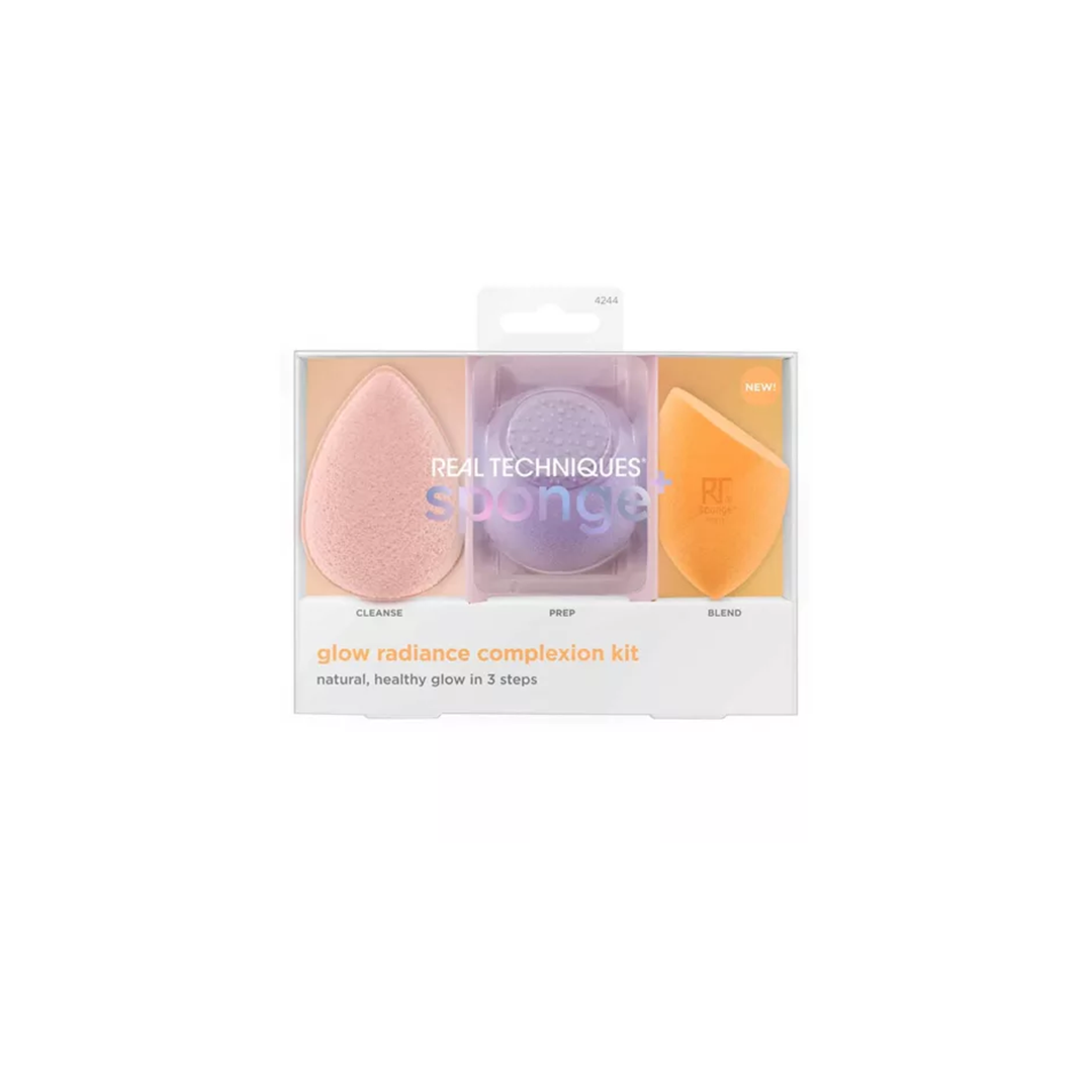 Real Techniques Glow Radiant Complexion Brush Kit 3 - Medaid International