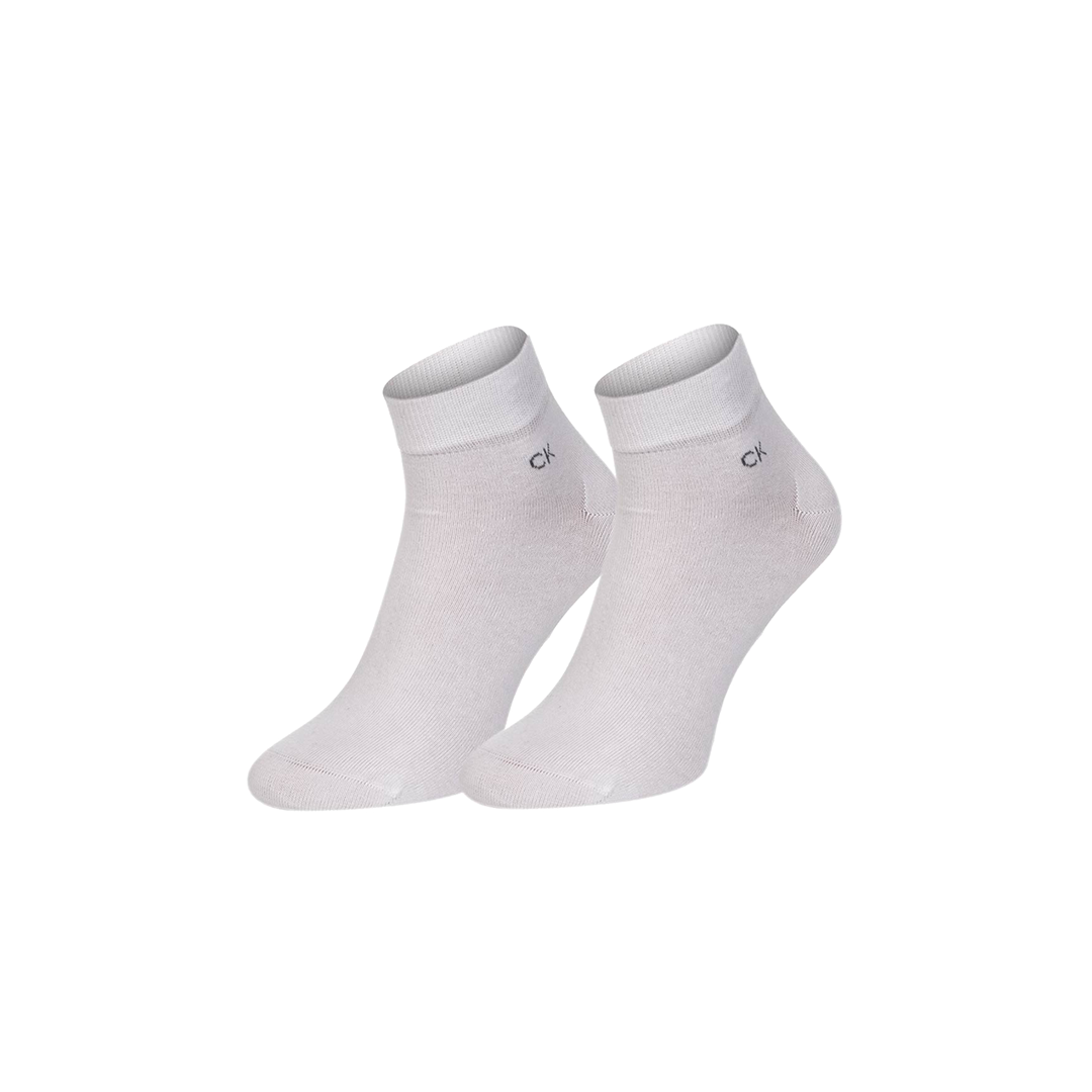 Calvin Klein 2 Pack Quarter White Socks - Medaid International
