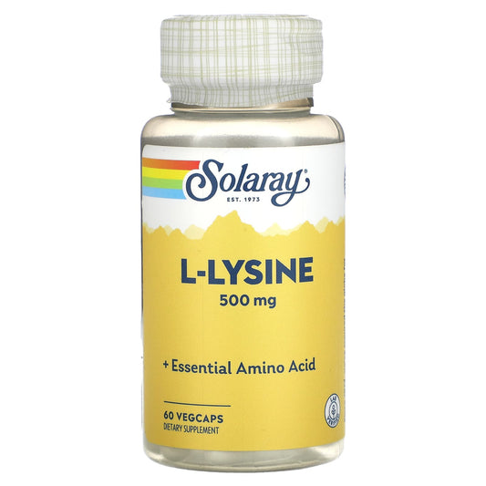Solaray, L-Lysine, 500 mg, 60 VegCaps - Medaid International