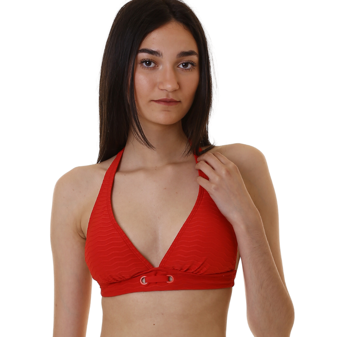 Cherry Beach Swim Halter Cherry - Medaid International