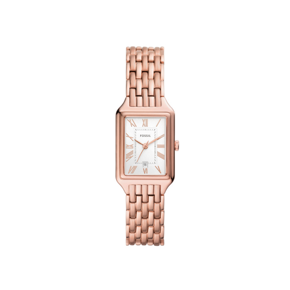 Fossil Raquel Three-Hand Date Rose Gold-Tone Stainless Steel Watch - Medaid International