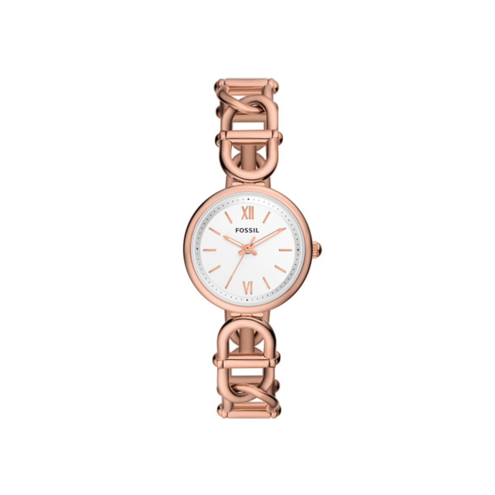 Fossil Carlie Three-Hand Rose Gold-Tone Stainless Steel Watch - Medaid International