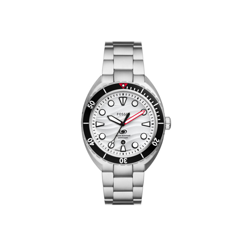 Fossil Breaker Three-Hand Date Stainless Steel Watch - Medaid International