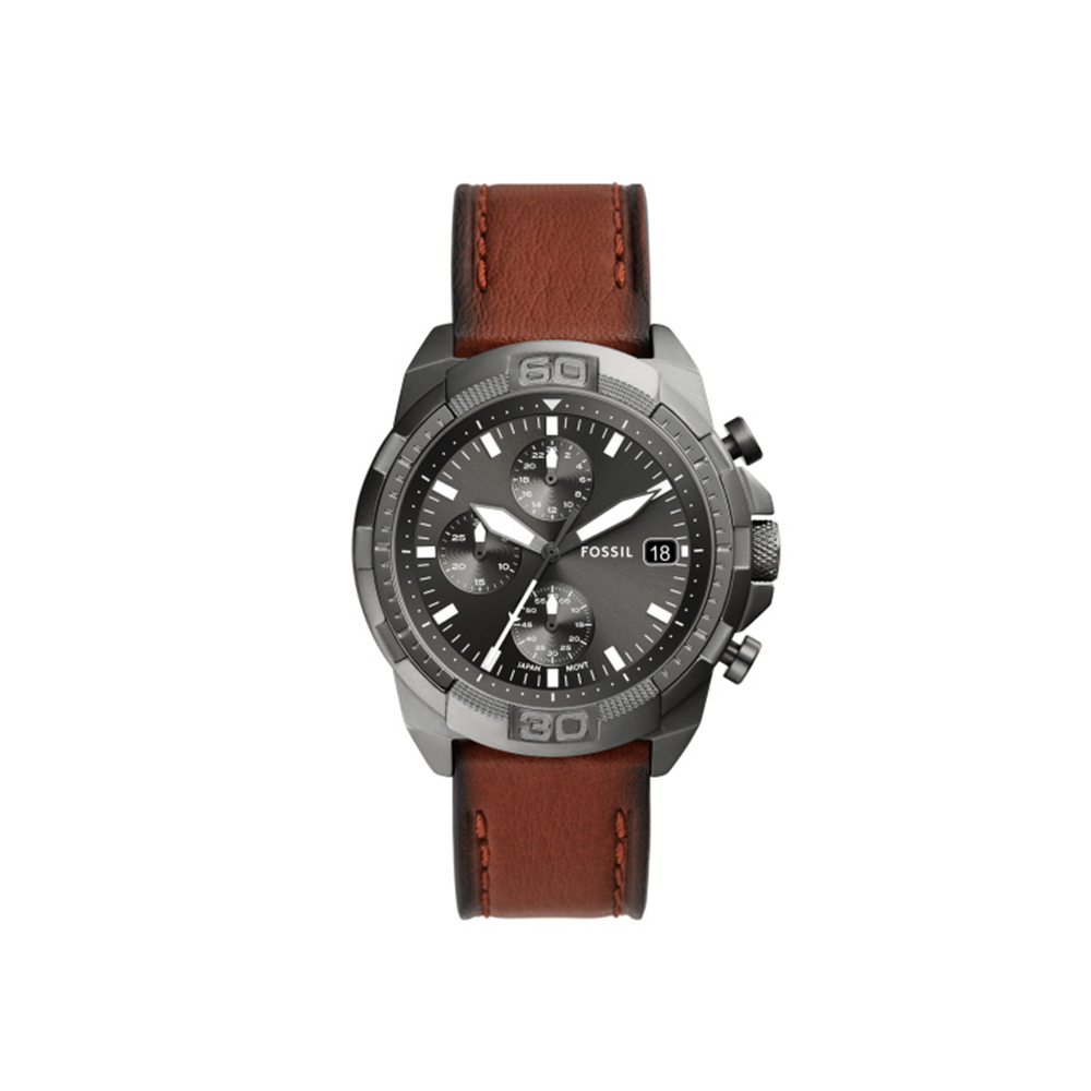 Fossil Bronson Chronograph Brown LiteHide™ Leather Watch - Medaid International