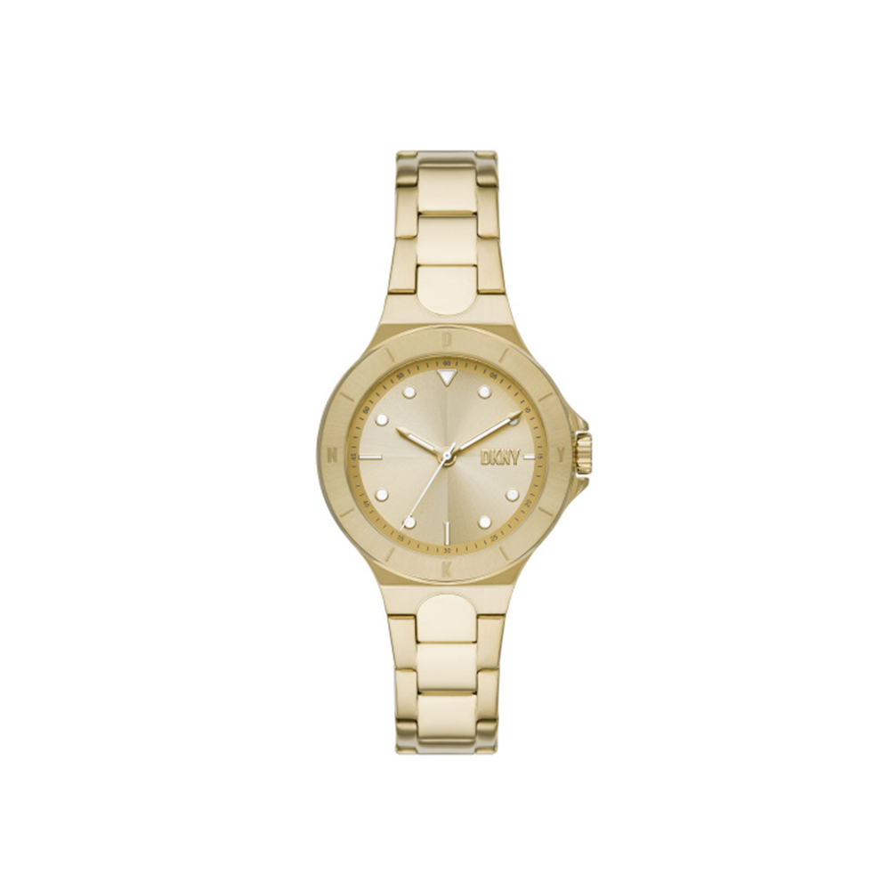 DKNY Chambers Three-Hand Gold-Tone Stainless Steel Watch - Medaid International