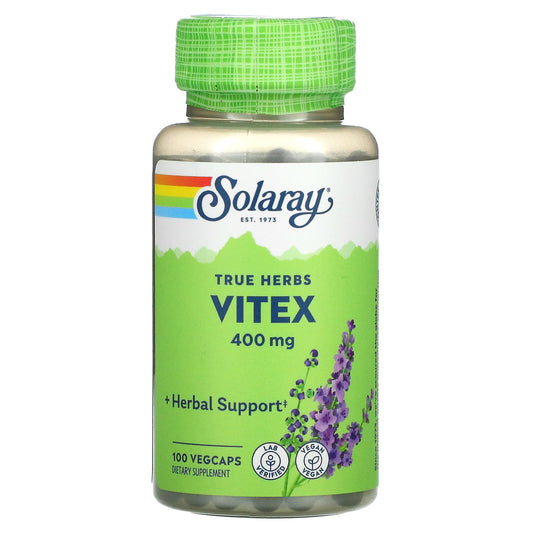 Solaray, Vitex, 400 mg, 100 VegCaps - Medaid International