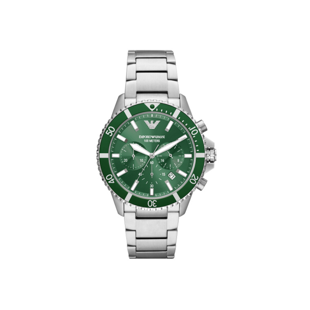 Emporio Armani World Explorer Green Watch - Medaid