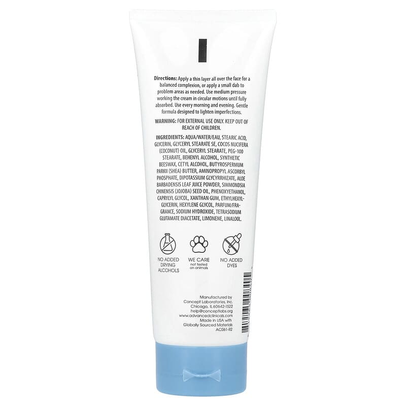 Advanced Clinicals Cream Dark Spot 237ml - Medaid International