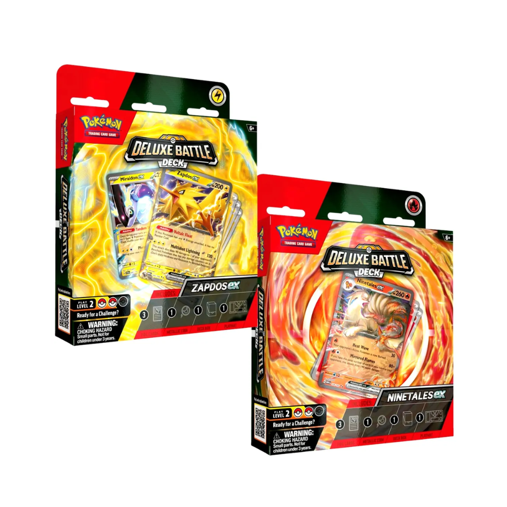 Pokémon TCG: ZAPDOS/NINE TALES DELUXE BATTLE DECK X 2 (1PC Random) - Medaid International