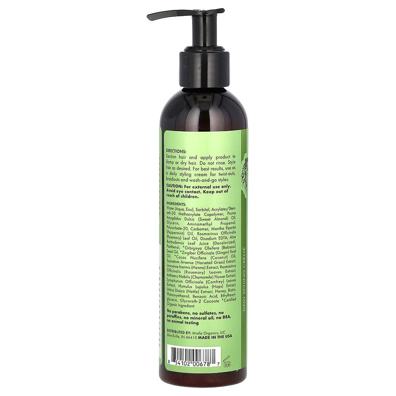 Mielle, Daily Styling Creme, Rosemary Mint, 8 fl oz (240 ml) - Medaid International
