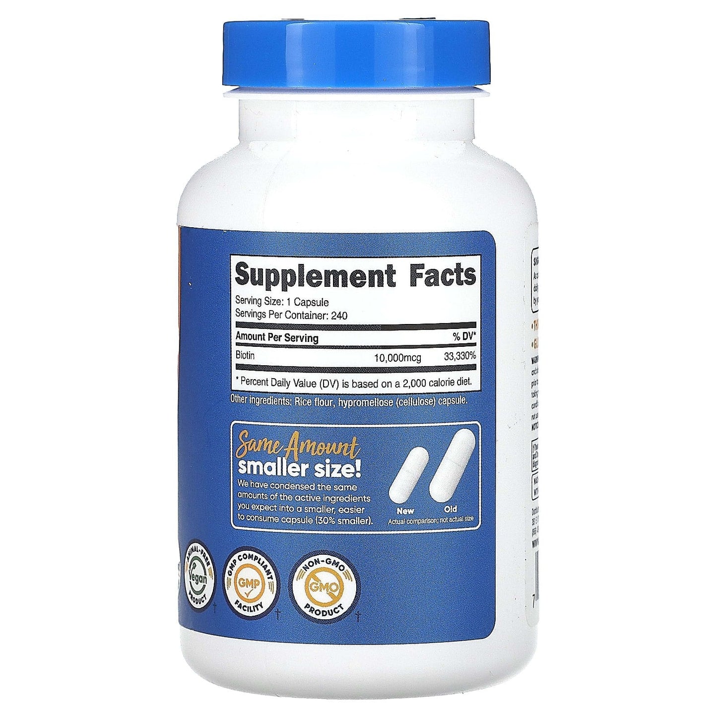 Nutricost, Biotin, 10,000 mcg, 240 Capsules - Medaid International