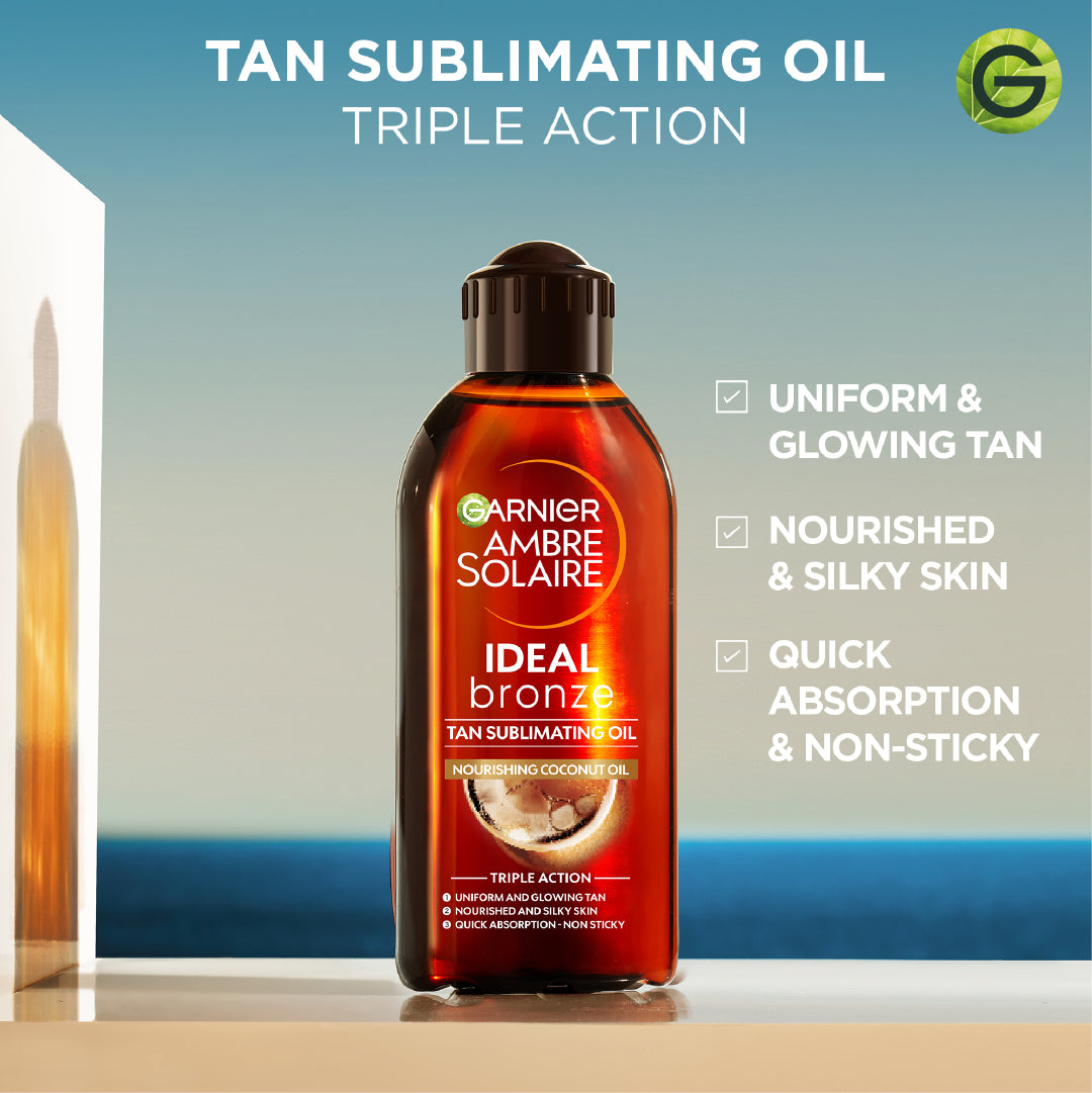 Garnier Ambre Solaire Ideal Bronze Tan Sublimating Oil 200ml - Medaid