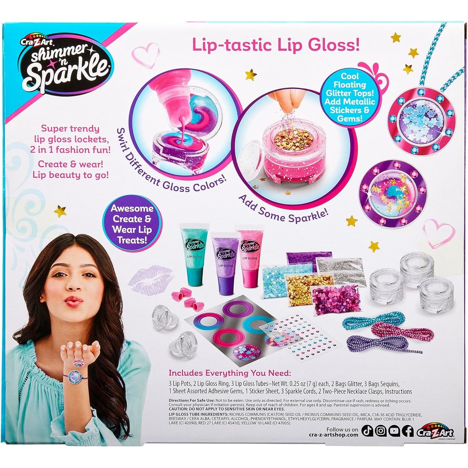 Shimmer N Sparkle Glitter & Gem Lip Gloss Lockets - Medaid International