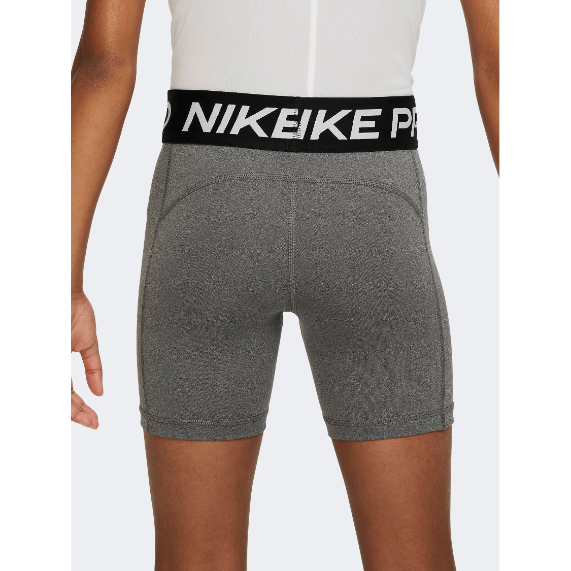 Nike Pro Girls Lifestyle Short Carbon Heather - Medaid International