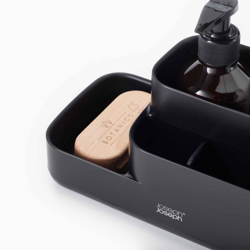 Joseph Joseph EasyStore™ Matt Black Bathroom Storage Caddy - Medaid International