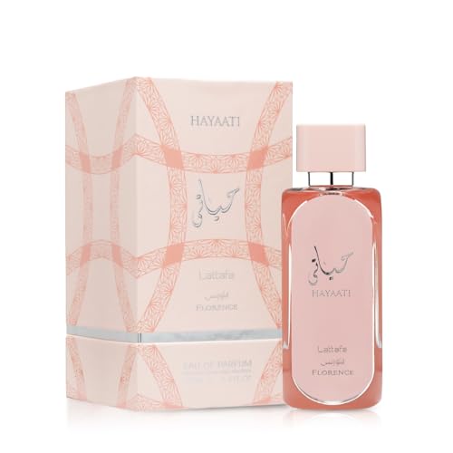 Lattafa Hayaati Florence for Women Eau de Parfum Spray, 3.4 Ounce - Medaid International