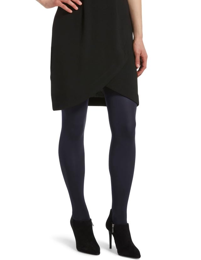 Hue Women's Super Opaque Tights with Control Top, Navy, 2 - Medaid International