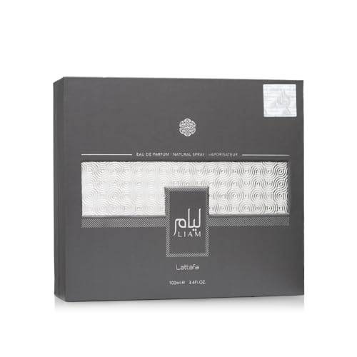 Lattafa Liam Grey Eau de Parfum Spray for Unisex, 3.4 Ounce - Medaid International