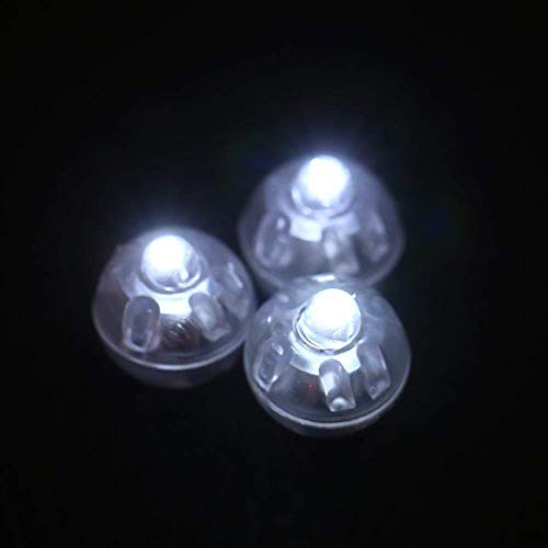 Strnek - 100pcs Round LED Flash Ball Lamps for Party & Wedding Decor, Long Standby
