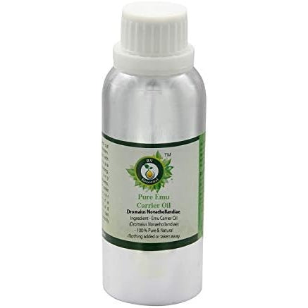 Emu Oil | Dromaius Novaehollandiae | For Massage | For Hair Growth | Pure Emu Oil | Emu Carrier Oil | Natural moisturizer | Unrefined | For Face | For Skin | 5ml | 0.169oz By R V Essential - Medaid