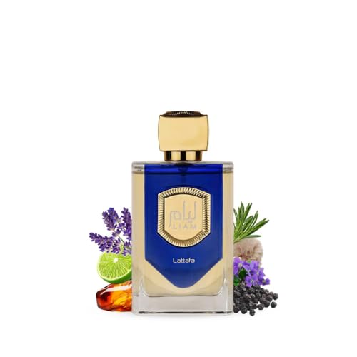 Lattafa Liam Blue Shine Eau de Parfum Spray for Unisex, 3.4 Ounce - Medaid International