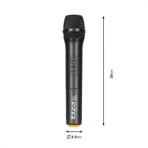 Ibiza - VHF Wireless Hand Microphone 203.5MHz for PORT12VHF-BT & PORT15VHF-BT