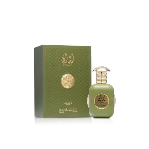 Lattafa Awaan Gold Eau De Parfum Spray for Unisex, 3.4 Ounce - Medaid International