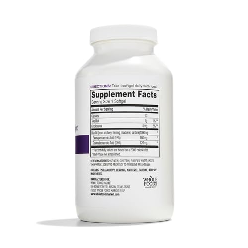 365 by Whole Foods Market, Fish Oil 1000 Mg Softgels, 250 Count - Medaid International