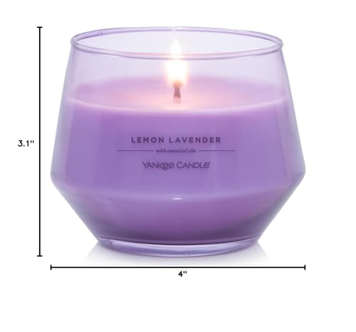 Yankee Candle Studio Scented Candle with up to 50 Hour Burn Time, Premium Plant Wax Blend for Consistent Burn, 10 oz Jar Candle with Room Filling Fragrance, Lemon Lavender - Medaid International