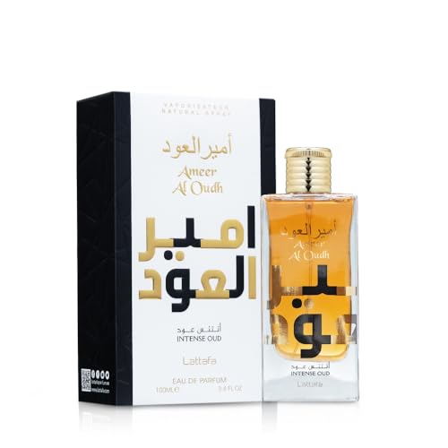 Lattafa Ameer Al Oud Intense Oud for Unisex Eau de Parfum Spray, 3.4 Ounce - Medaid International